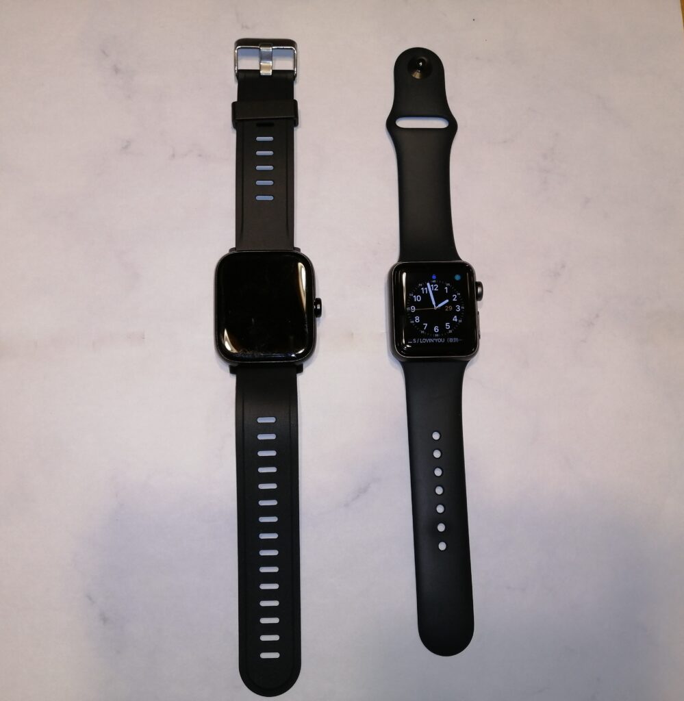 Briskyjpスマートウォッチ（NY16）とApple Watch series3を比較